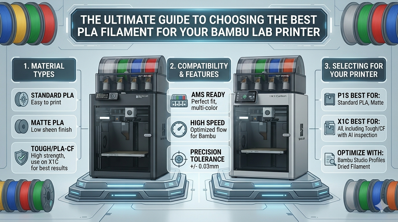 The Ultimate Guide to Choosing the Best PLA Filament for Your Bambu Lab Printer