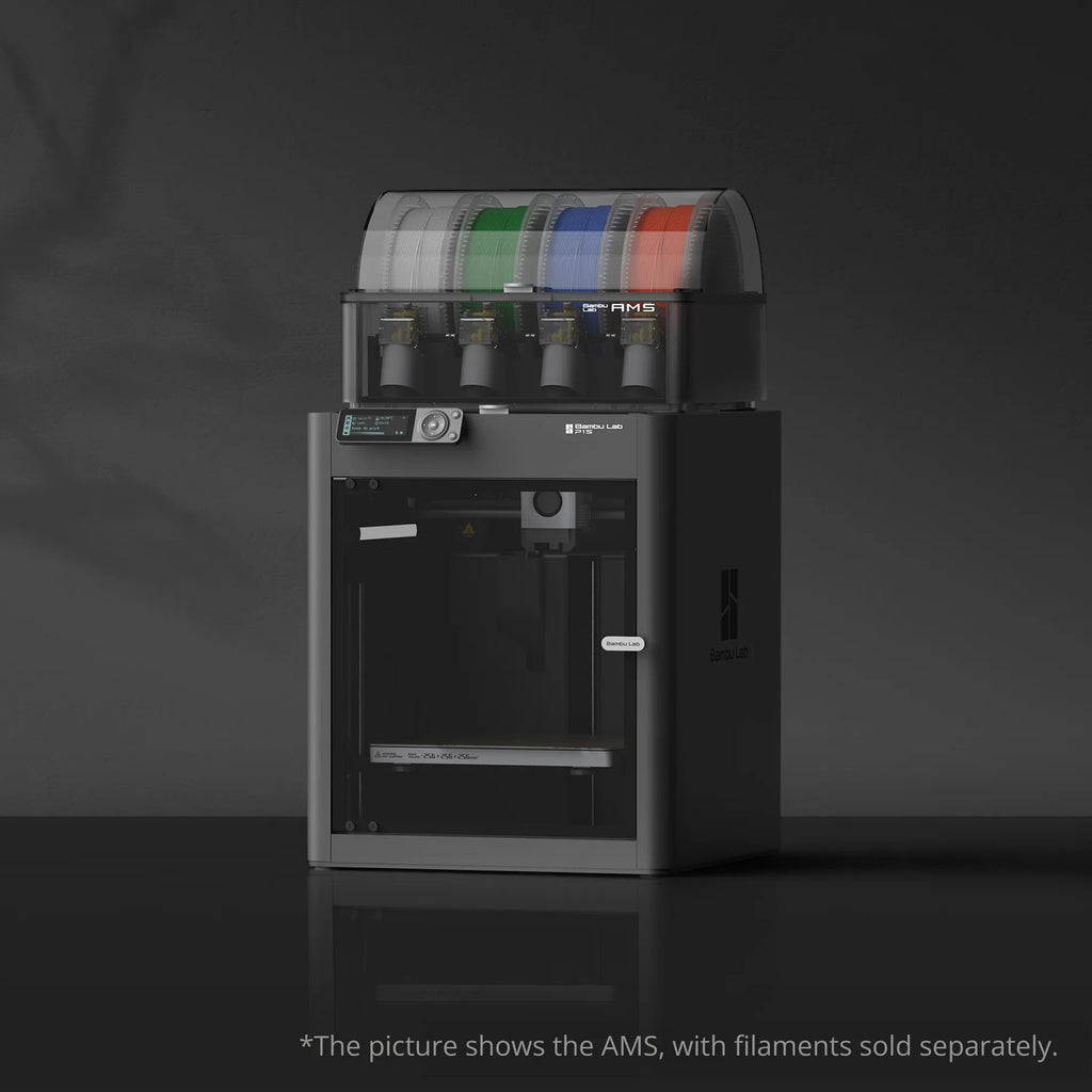 Bambu Lab P1S Combo 3D Printer with AMS - With AMS Side View | Bambu Lab | LayerX India