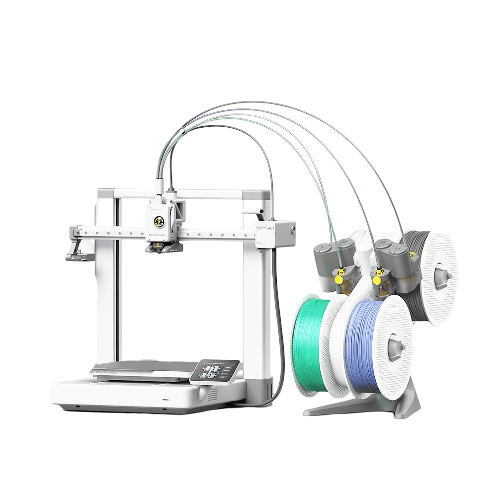 Bambu Lab A1 Combo 3D Printer with AMS Lite - With AMS Lite Side View | Bambu Lab | LayerX India