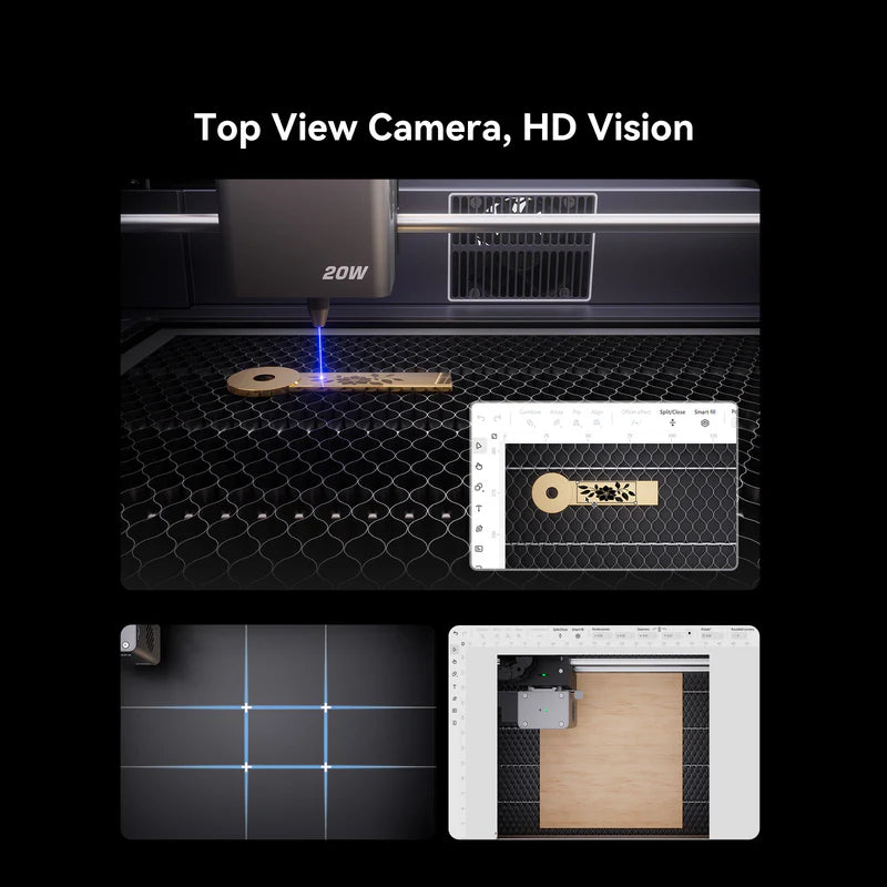 Creality Falcon A1 Pro 20W Laser Engraver Detail View | LayerX | LayerX India