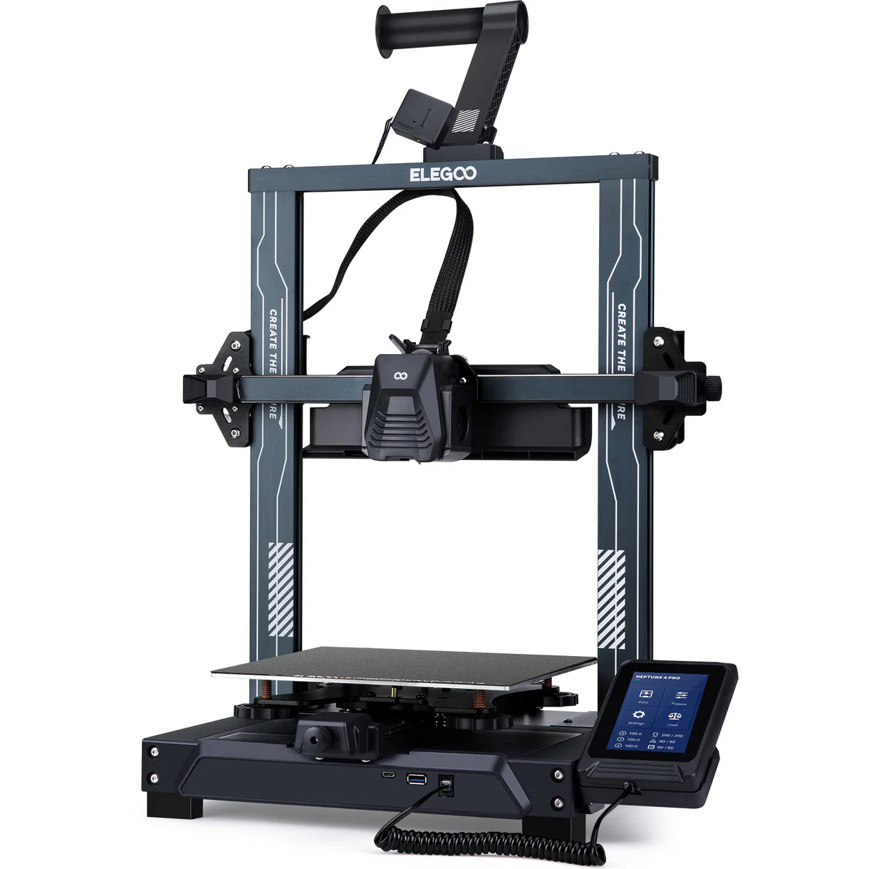 Elegoo Neptune 4 Pro 3D Printer Front View | Elegoo | LayerX India