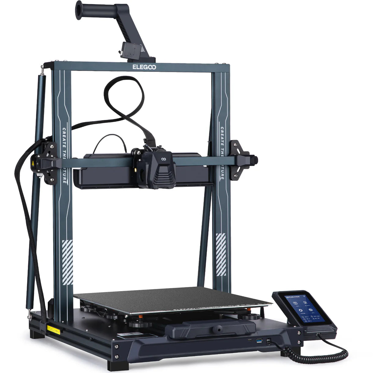 Elegoo Neptune 4 Plus 3D Printer Side View | Elegoo | LayerX India