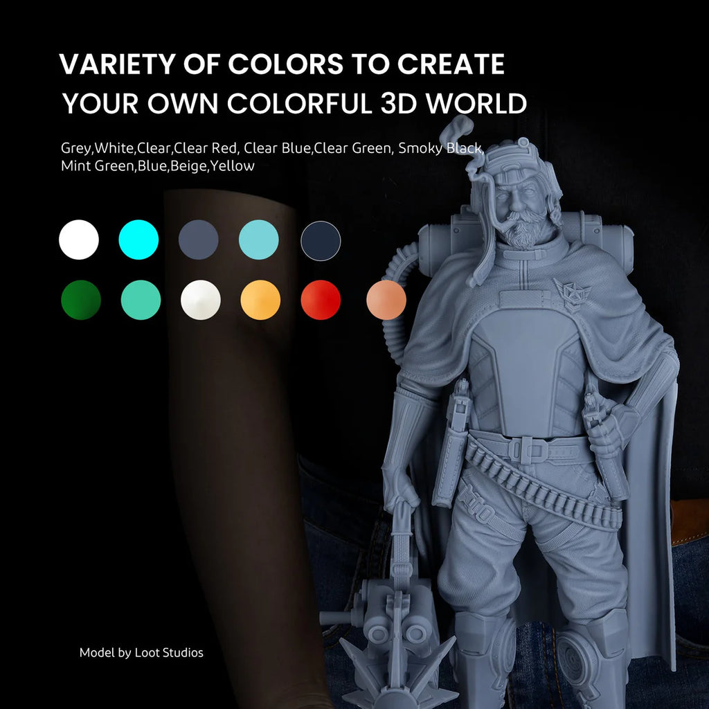 Elegoo Abs-Like Resin 1000G - White Side View | Elegoo | LayerX India