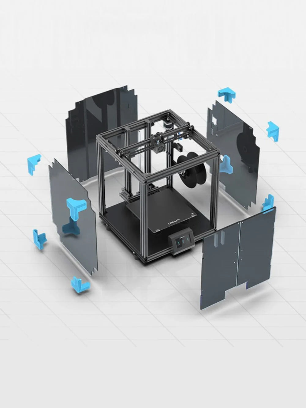 Creality Ender-6 Diy 3D Printer Side View | Creality | LayerX India