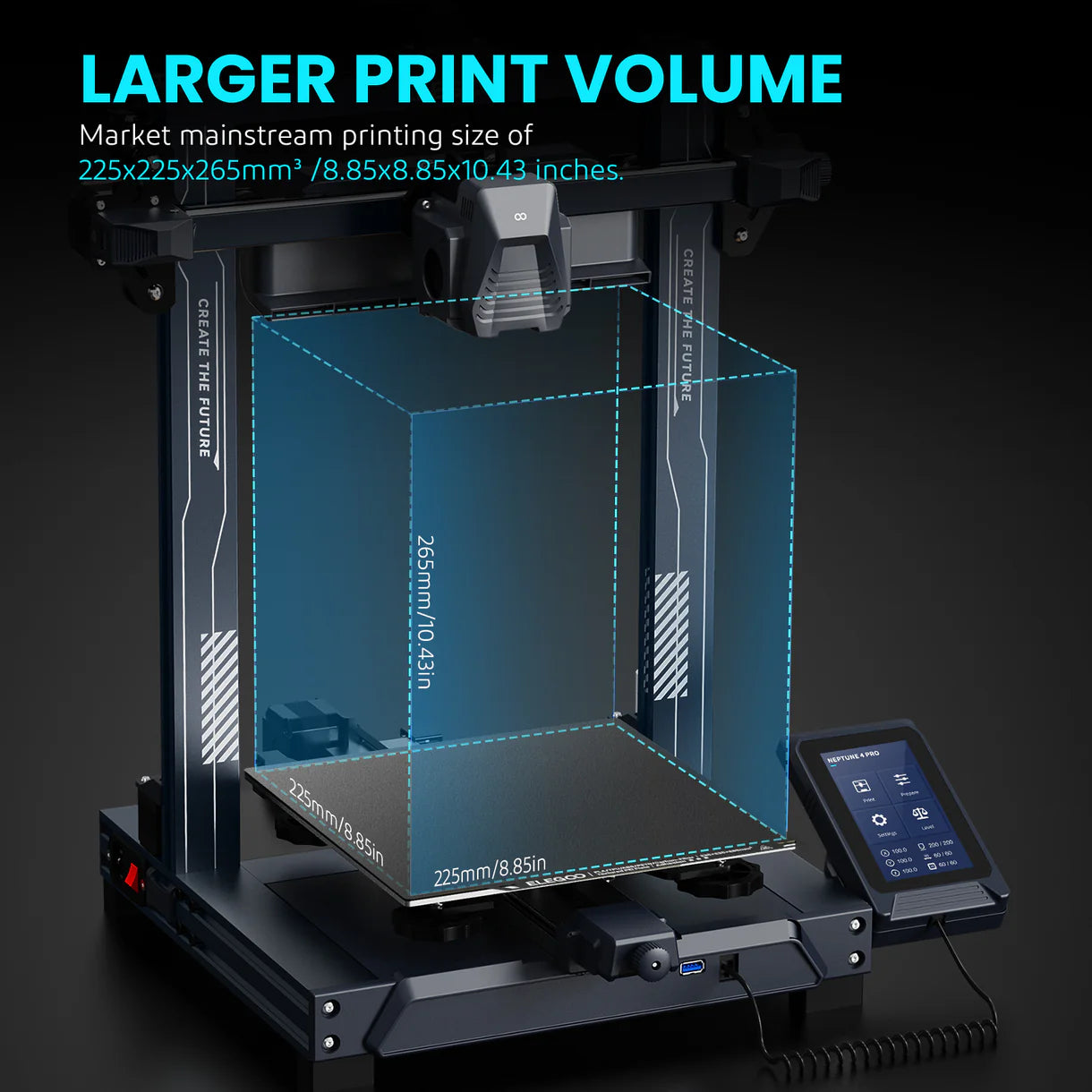 Elegoo Neptune 4 Pro 3D Printer Spec Sheet | Elegoo | LayerX India