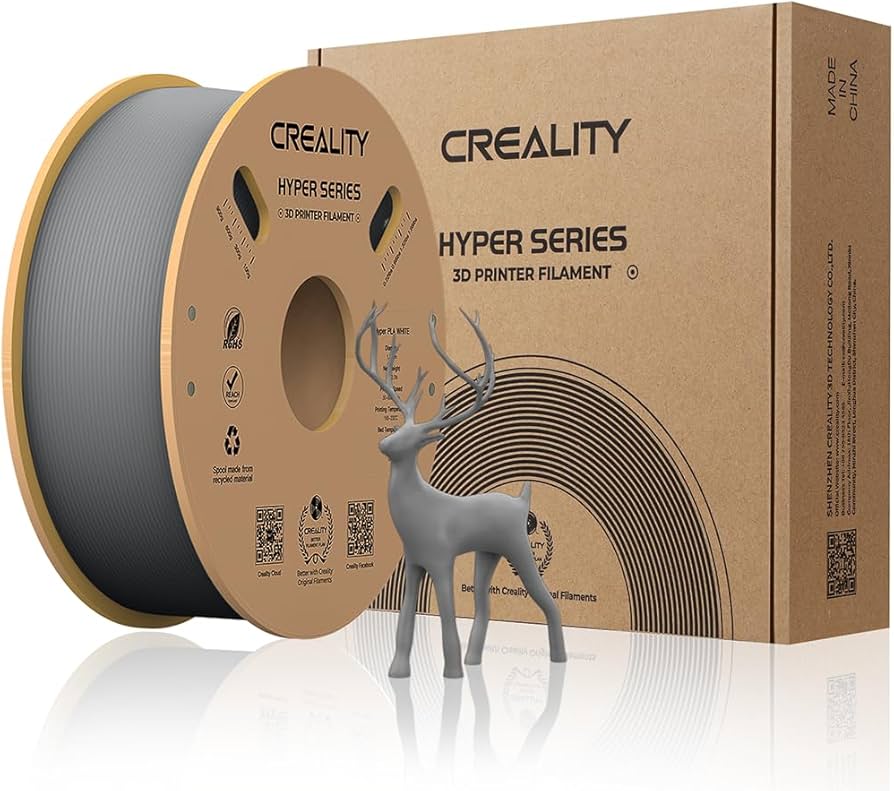 Creality Hyper Pla Grey 1 Kg Detail View | Creality | LayerX India
