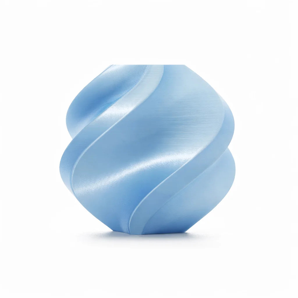 Bambu Pla Silk Baby Blue Front View | Bambu Lab | LayerX India