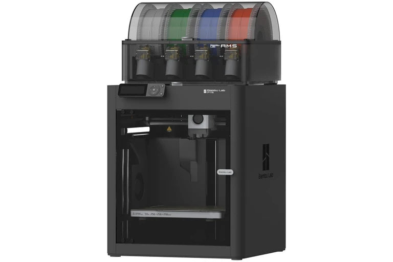 Bambu Lab P1S Combo 3D Printer with AMS - With AMS Front View | Bambu Lab | LayerX India