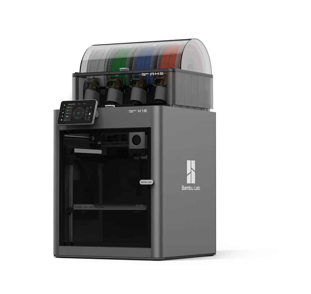 Bambu Lab X1E 3D Printer - Enterprise Side View | Bambu Lab | LayerX India
