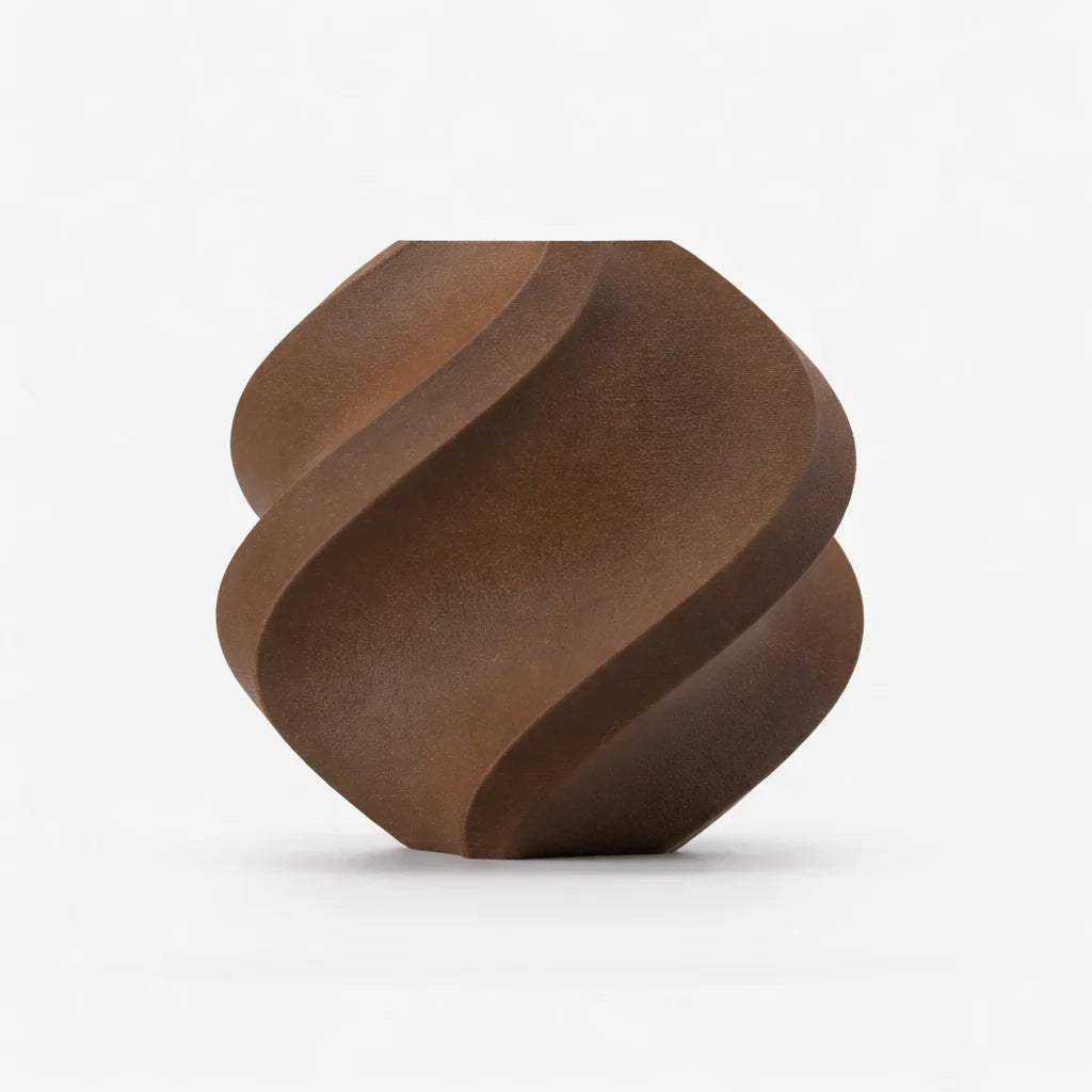 Bambu Pla Wood Black Walnut Front View | Bambu Lab | LayerX India