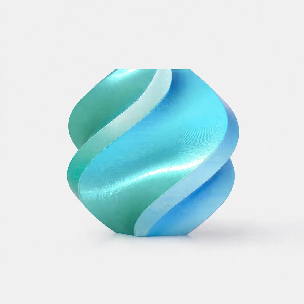 Bambu Pla Silk Blue Hawaii ( Blue Green ) Front View | Bambu Lab | LayerX India