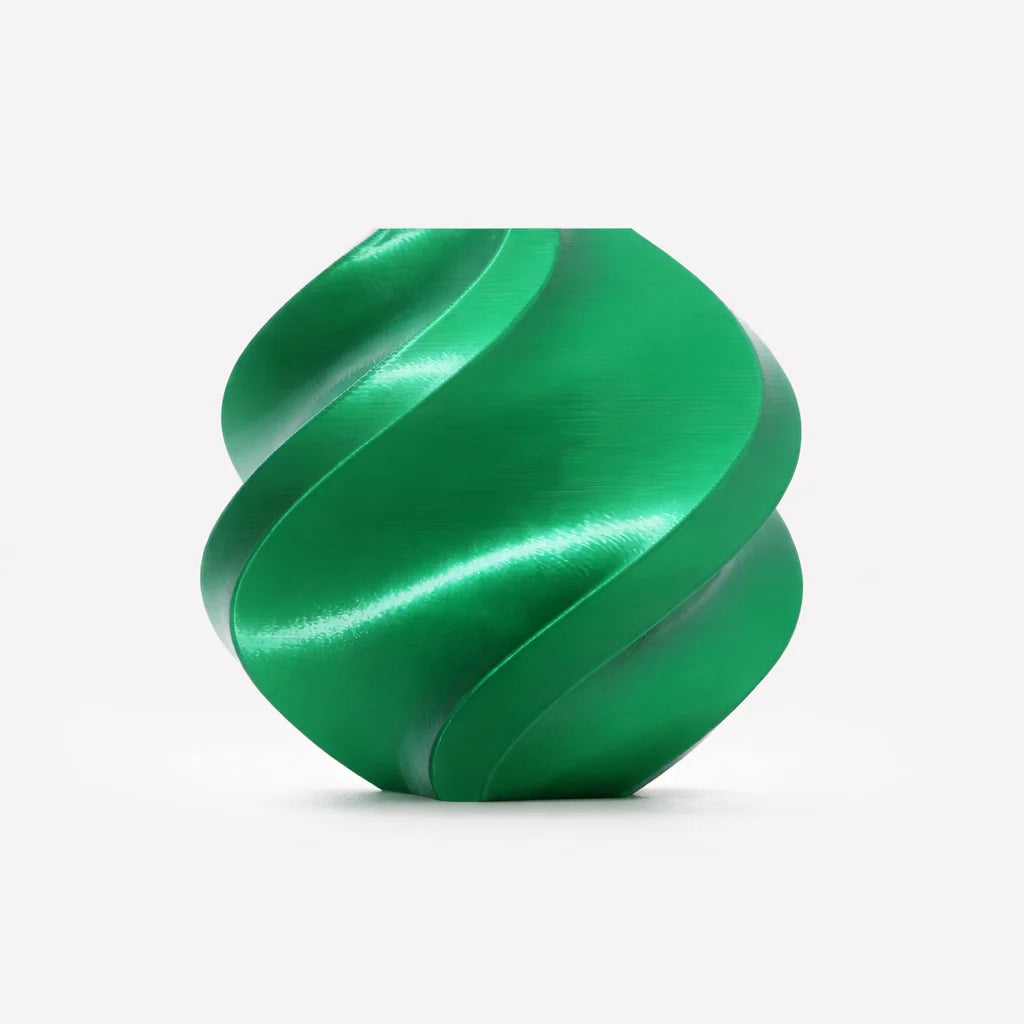 Bambu Pla Silk Candy Green Front View | Bambu Lab | LayerX India