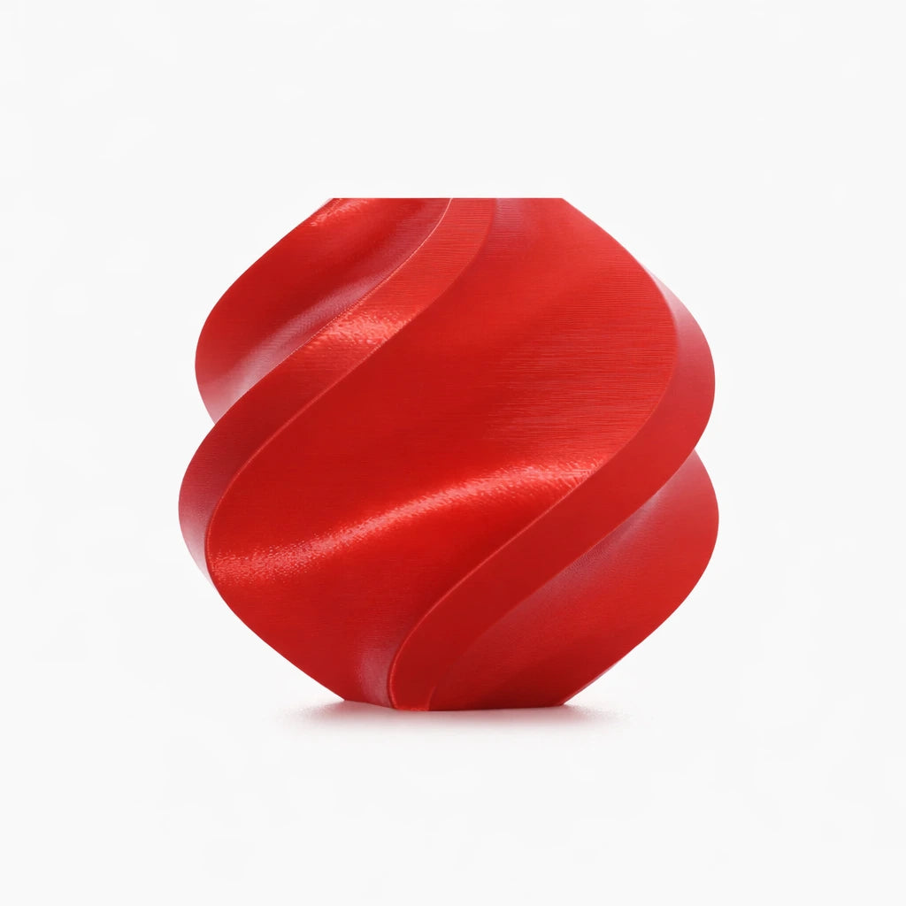 Bambu Pla Silk Candy Red Front View | Bambu Lab | LayerX India