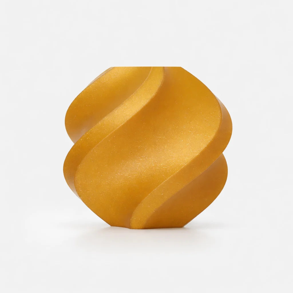 Bambu Pla Classic Gold Sparkle Front View | Bambu Lab | LayerX India
