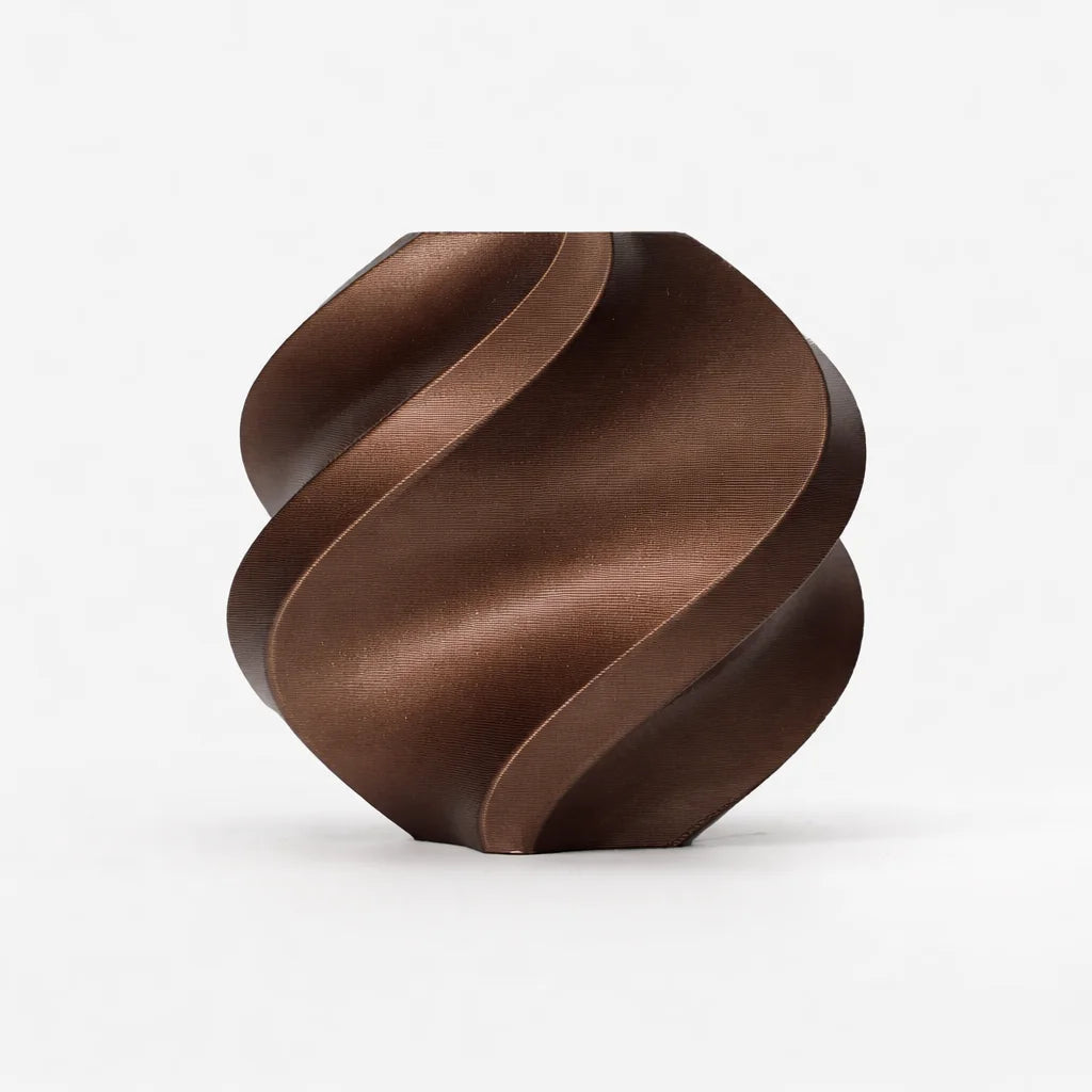 Bambu Pla Metal Copper Brown Metallic Front View | Bambu Lab | LayerX India