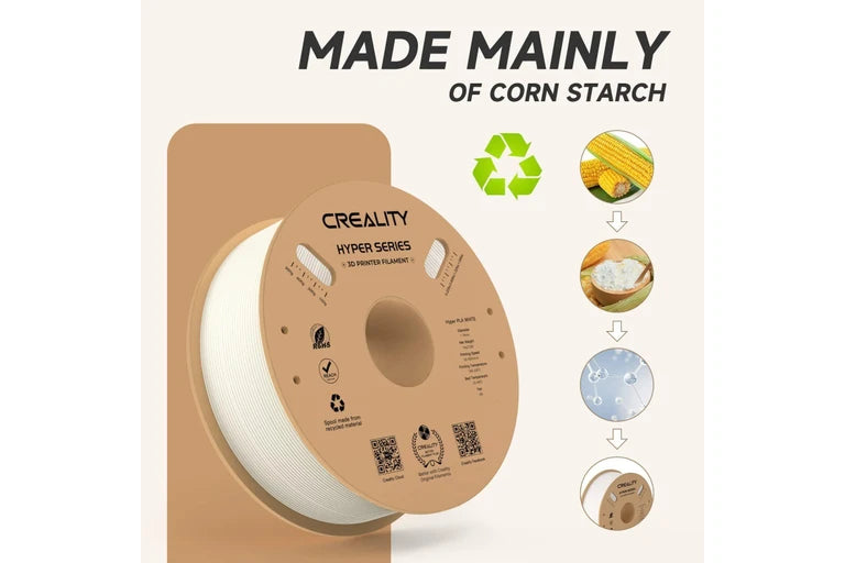 Creality Hyper Pla White 1 Kg Side View | Creality | LayerX India