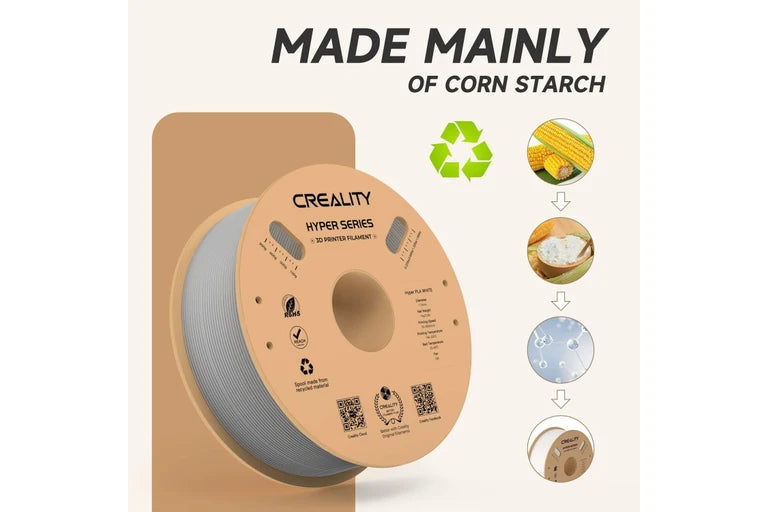 Creality Hyper Pla Grey 1 Kg View 9 | Creality | LayerX India