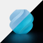 Bambu Pla Glow - Glow Blue Front View | Bambu Lab | LayerX India