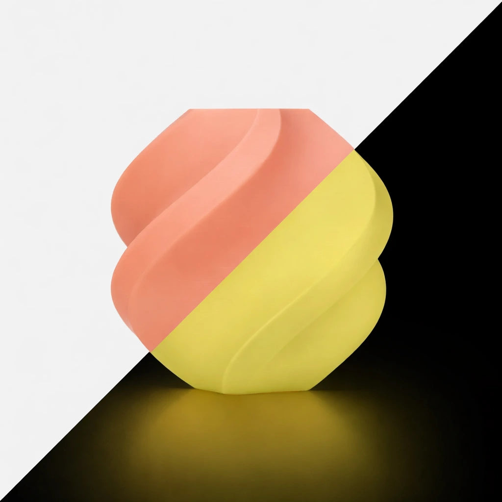 Bambu Pla Glow Orange Front View | Bambu Lab | LayerX India