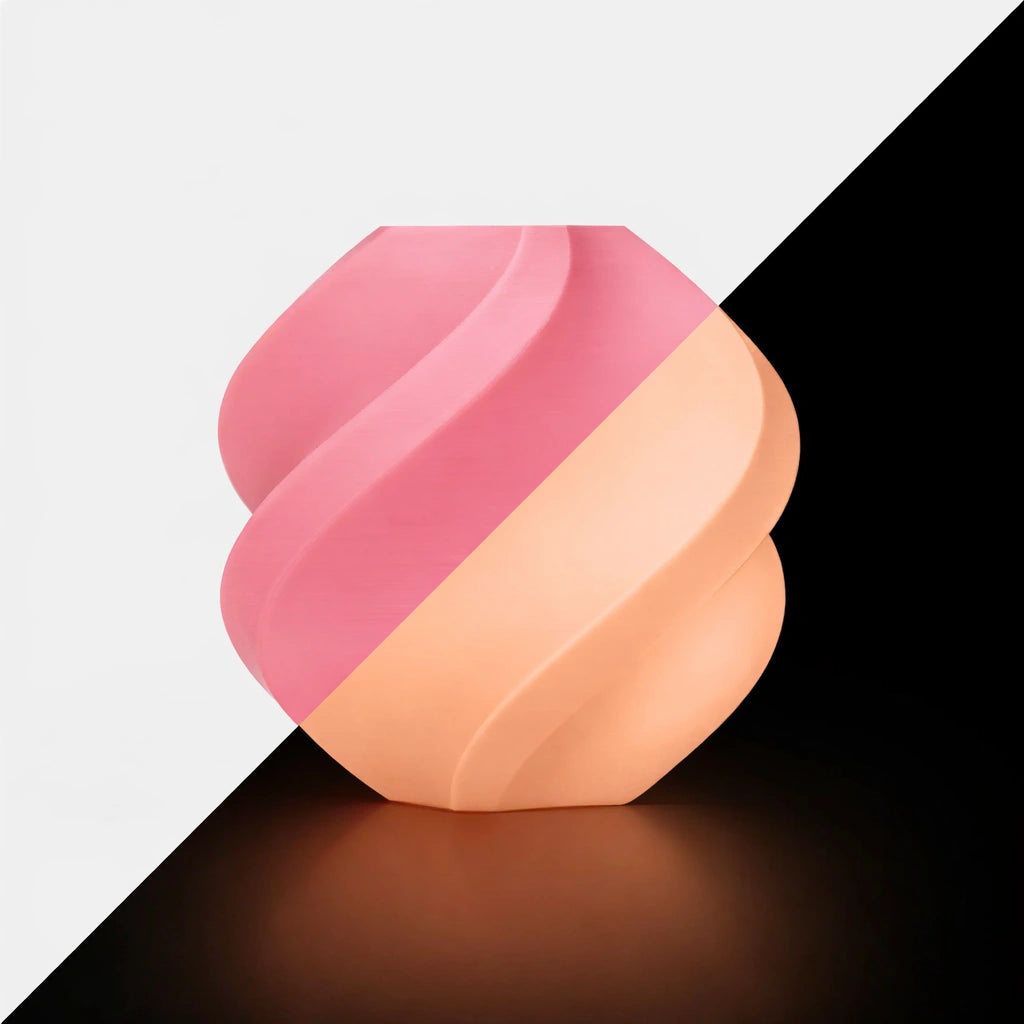 Bambu Pla Glow Pink Front View | Bambu Lab | LayerX India