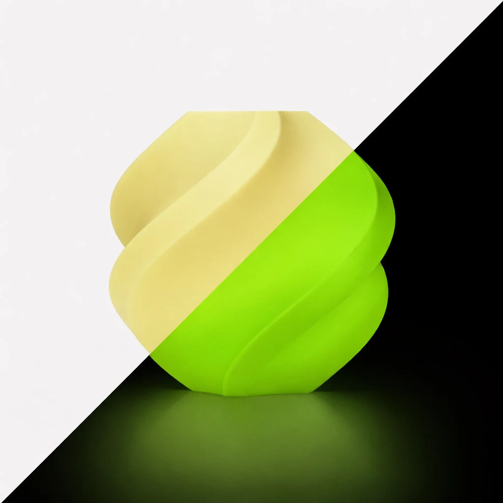 Bambu Pla Glow Yellow Front View | Bambu Lab | LayerX India