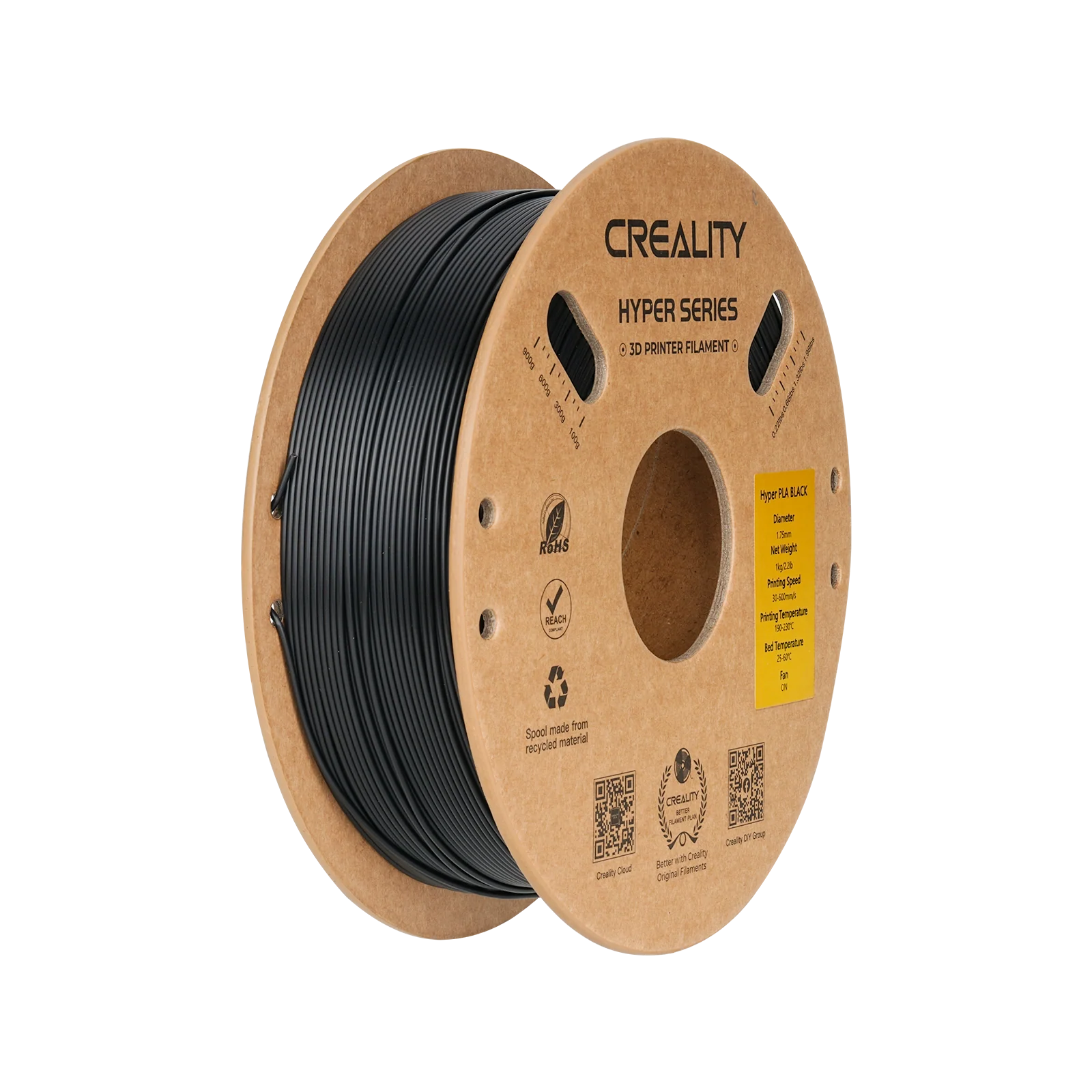Creality Hyper Pla Black 1 Kg View 10 | Creality | LayerX India