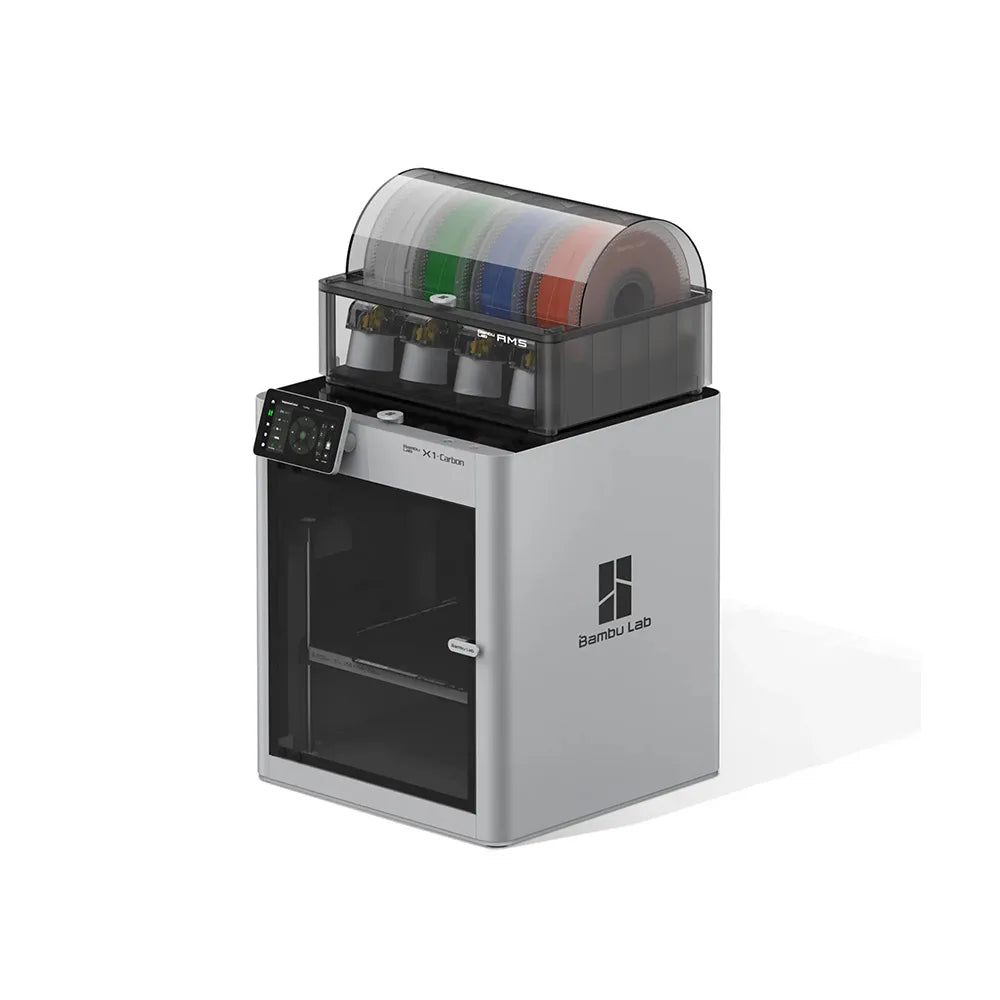 Bambu Lab X1-Carbon Combo 3D Printer - With AMS Side View | Bambu Lab | LayerX India