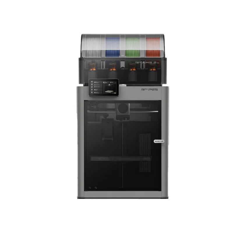 Bambu Lab P2S Combo 3D Printer with AMS 2 Pro - With AMS 2 Pro Side View | Bambu Lab | LayerX India