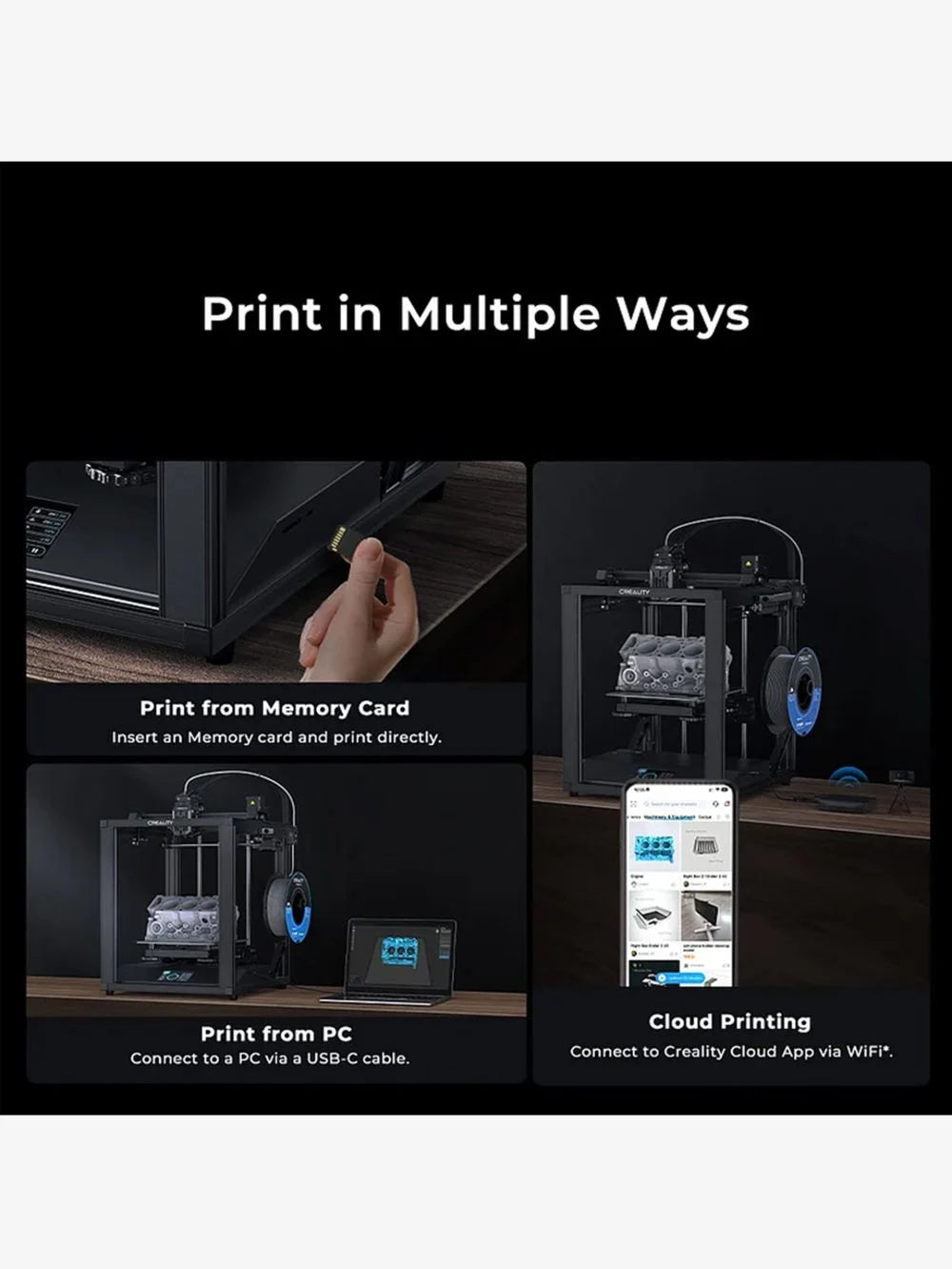 CREALITY ENDER 5 S1 3D PRINTER - Standard In-Use Shot | Creality | LayerX India