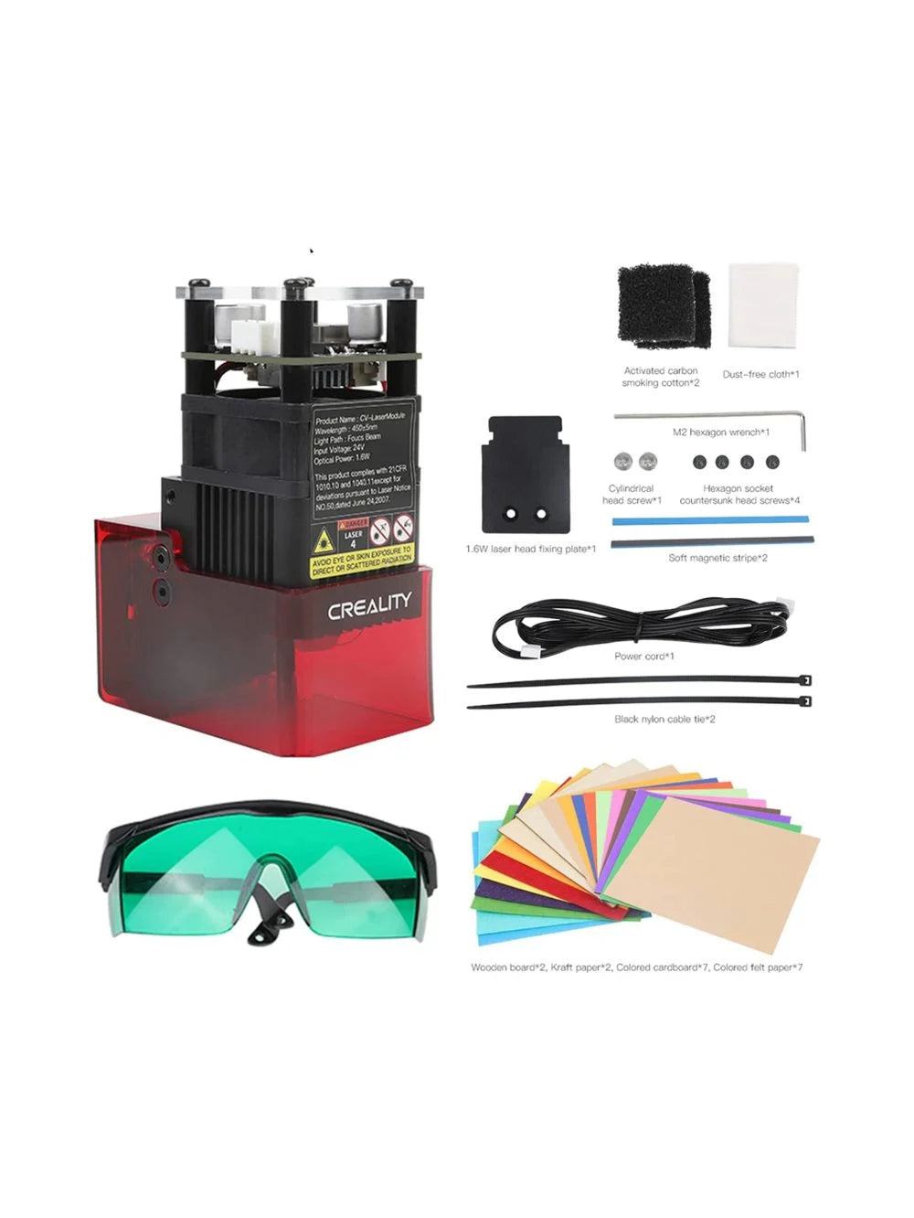 Cv Laser Module 24V 1.6W Spec Sheet | Creality | LayerX India