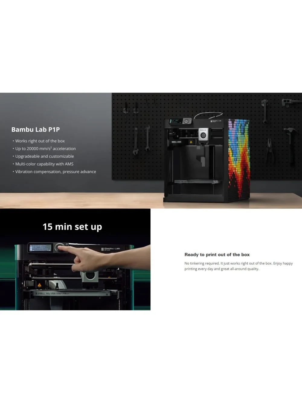 Bambu Lab P1P 3D Printer - Standard Package Contents | Bambu Lab | LayerX India