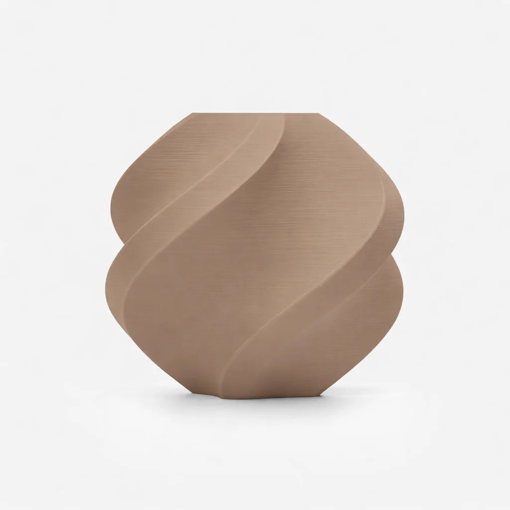 Bambu Pla Matte Latte Brown Front View | Bambu Lab | LayerX India