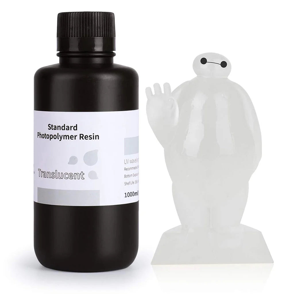 Elegoo Standard Resin 1000G - Translucent Front View | Elegoo | LayerX India