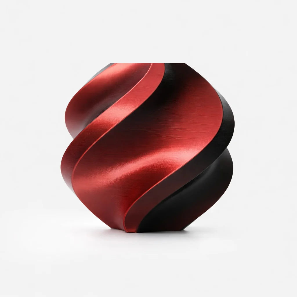 Bambu Pla Silk Velvet Eclipse ( Black Red ) Front View | Bambu Lab | LayerX India