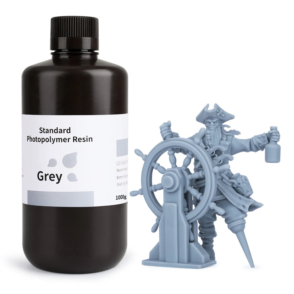 Elegoo Standard Resin 1000G - Grey Front View | Elegoo | LayerX India