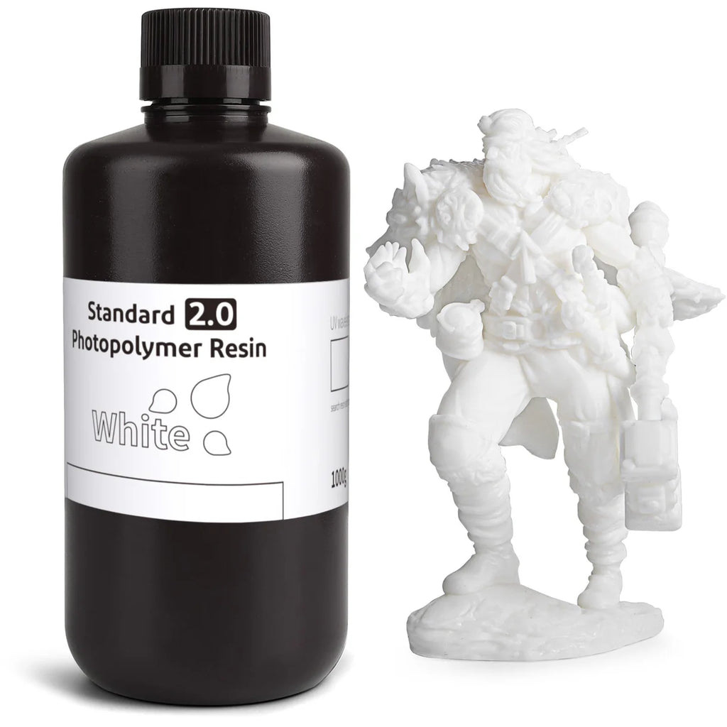 Elegoo Standard Resin 1000G - White V2.0 Front View | Elegoo | LayerX India